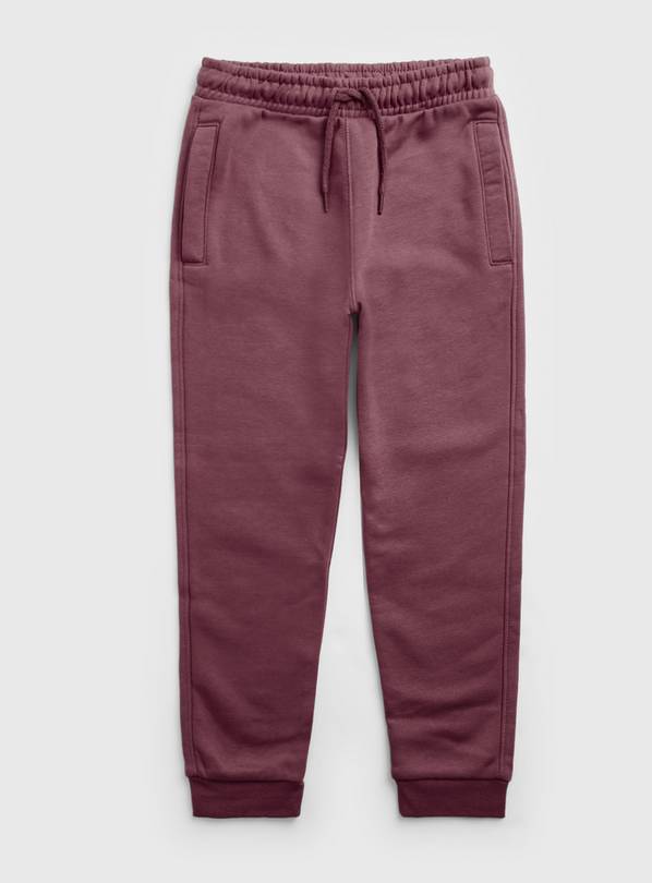 Dark red joggers on sale